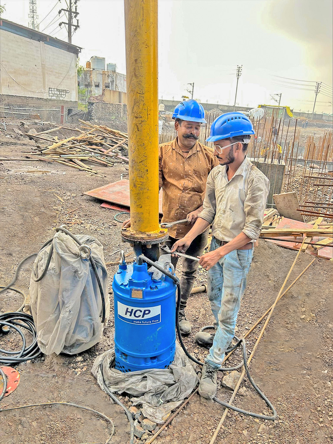 Steel Manufacturing Scale Pit Dewatering in Jalna, India