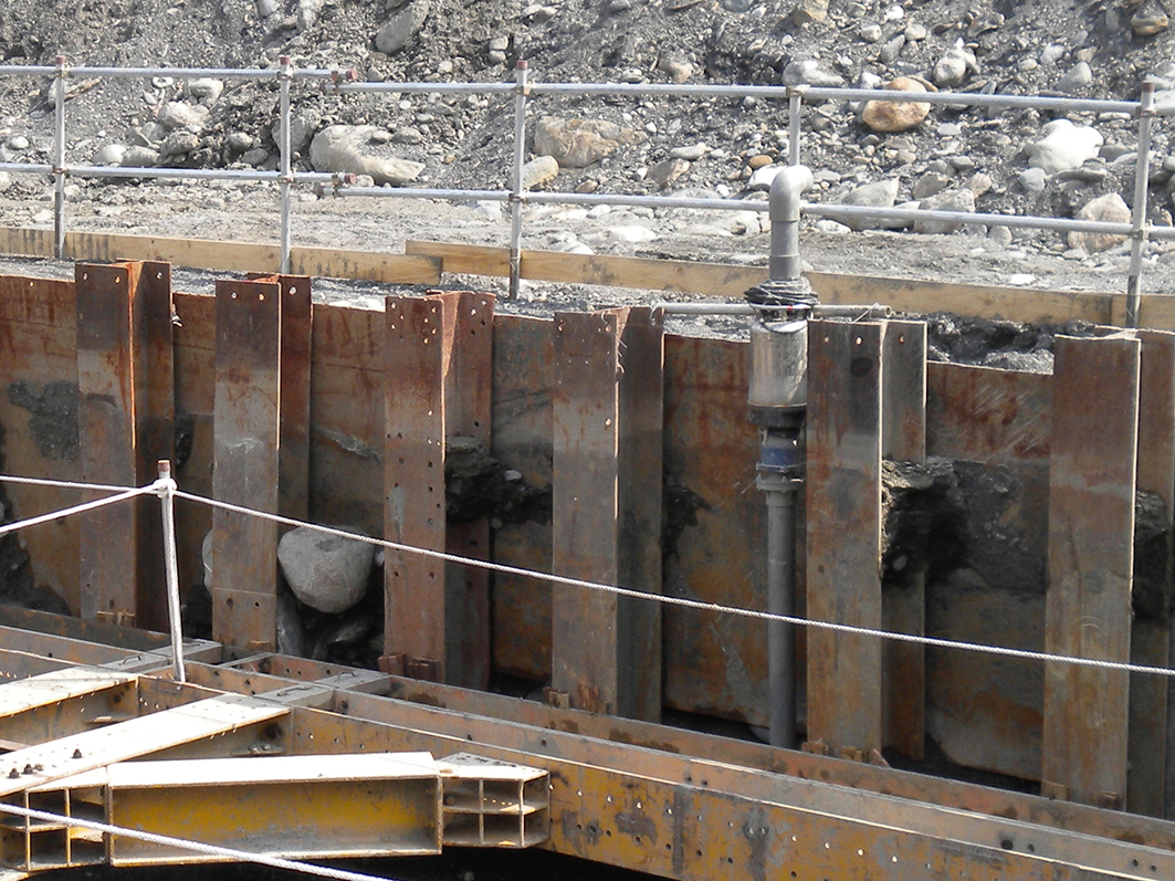 New construction of The Suhua Highway No.9 Nan' ao ,Wuta segment-The water bundling project of pier foundation excavation New construction of The Suhua Highway No.9 Nan' ao ,Wuta segment-The water bundling project of pier foundation excavation