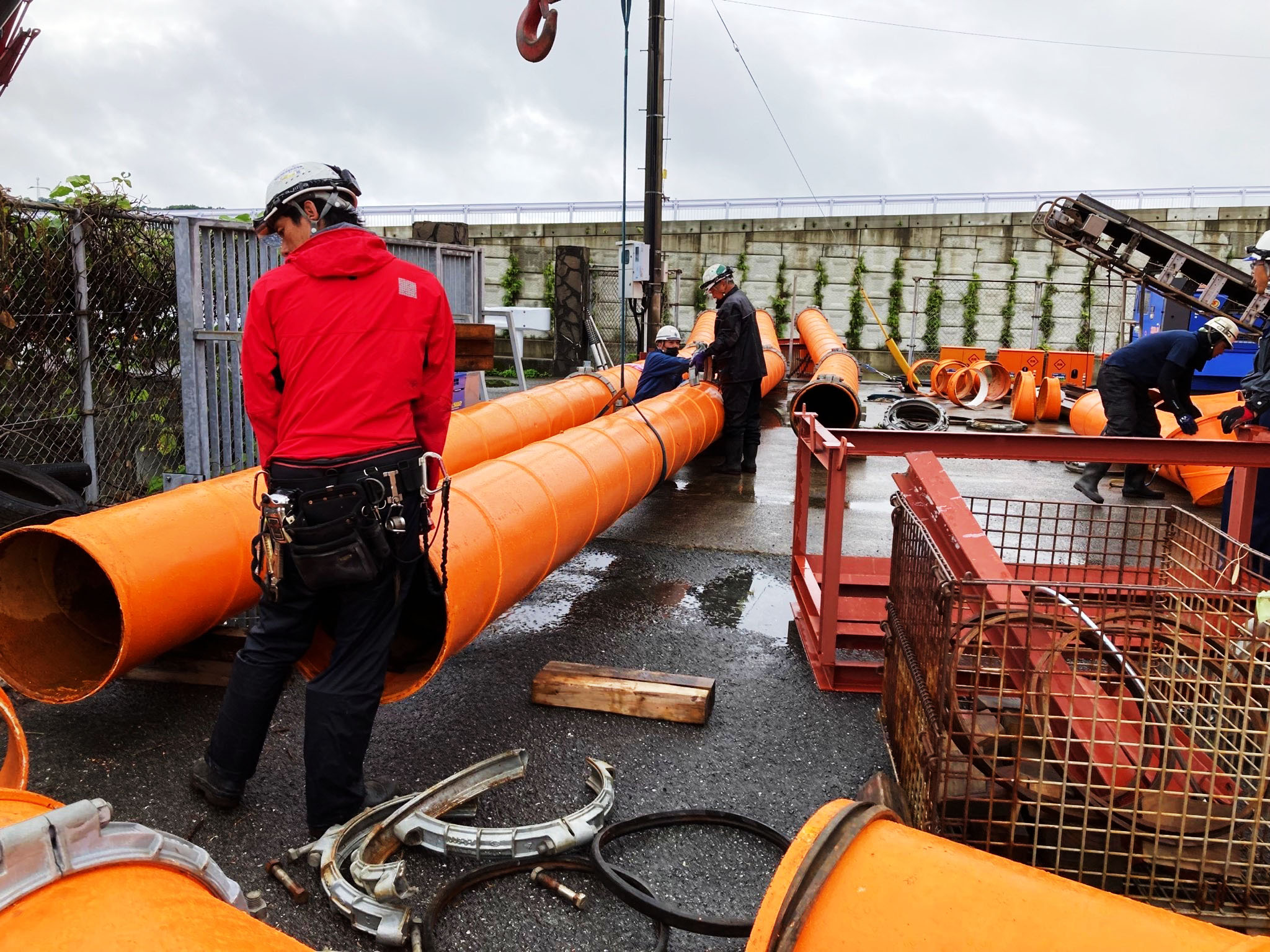 Temporary Replacement for Pumping Station in Kumamoto Prefecture, Japan
