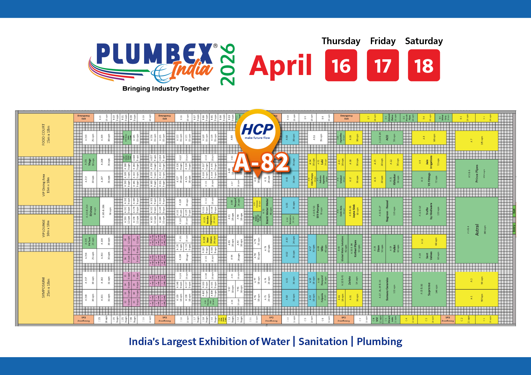 [Future Exhibition] 2026 4/16-4/18 Plumbex India 2026 Exhibition (India's Largest Exhibition of Water | Sanitation | Plumbing)
